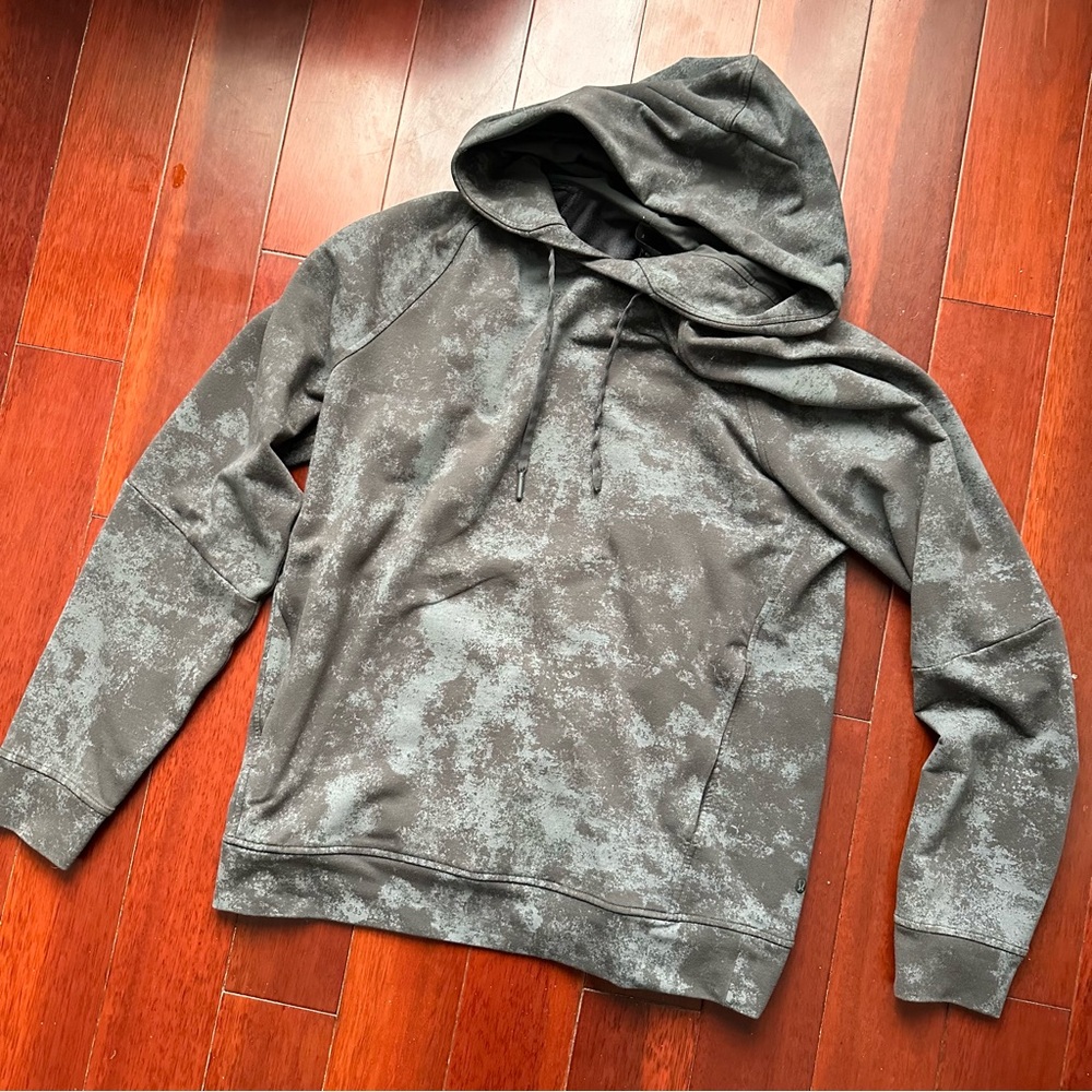 Lululemon Smooth Spacer Classic-Fit Pullover Hoodie Mens Small Astral Grey